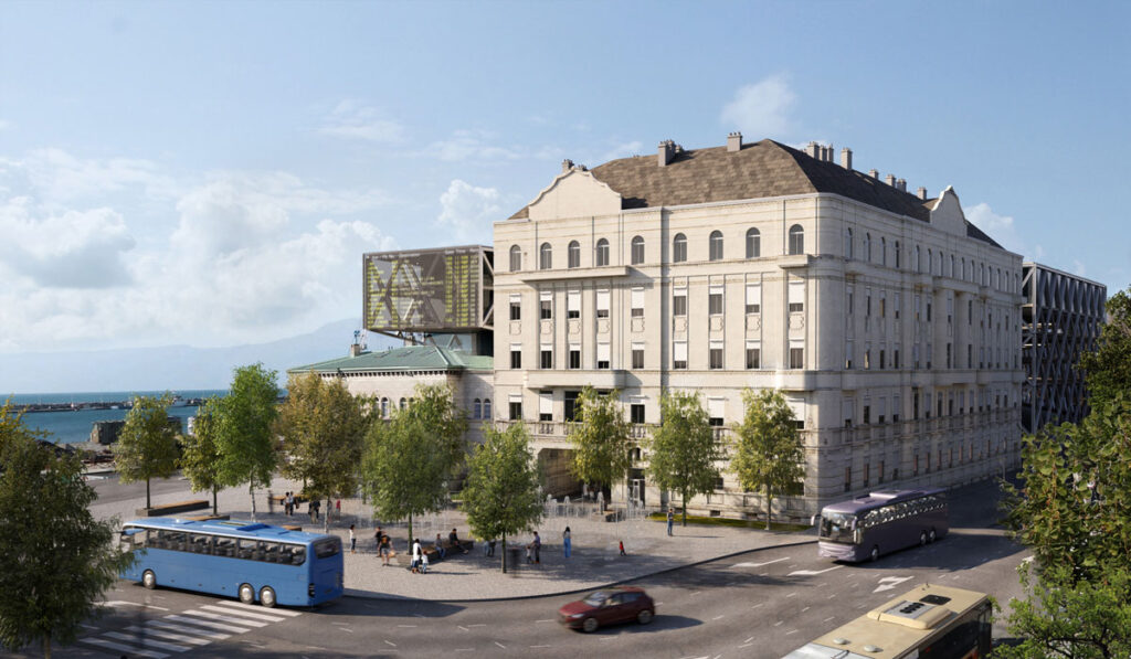 Autobusni terminal Žabica, Rijeka / projekt: 3LHD / 3D vizualizacija: 3LHD
