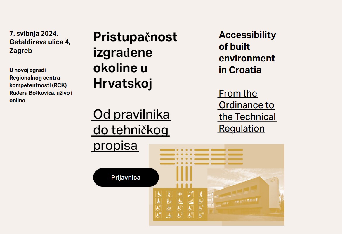 Pristupačnost izgrađene okoline u Hrvatskoj – Od pravilnika do tehničkog propisa