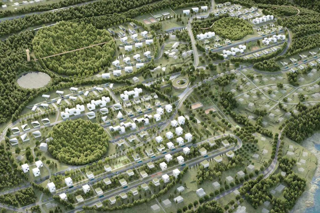 projekt: Arhipelag urbane šume - stambeno naselje u Rijeci / 3D vizualizacija: Albatross