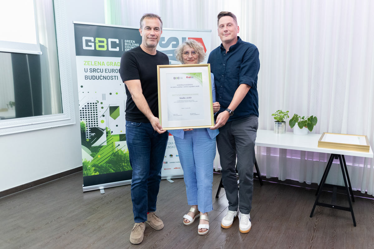 3LHD na dodeli godišnje nagrade za zelenu gradnju najboljim projektima, instituciji i osobi godine / photo: GBC