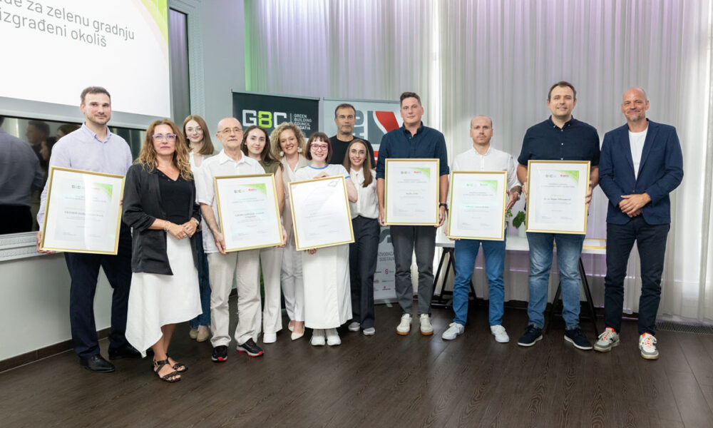 Godišnja nagrada za zelenu gradnju najboljim projektima, instituciji i osobi godine / photo: GBC