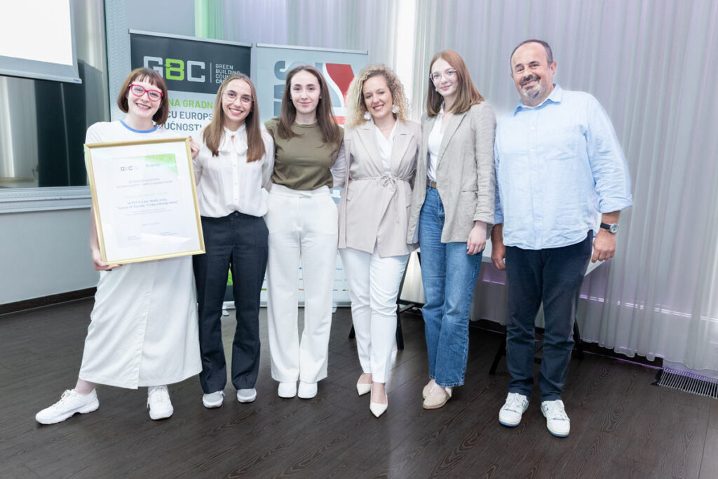 SUPEUS Case Study na dodeli godišnje nagrade za zelenu gradnju najboljim projektima, instituciji i osobi godine / photo: GBC