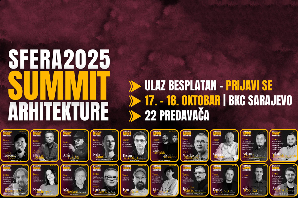 Regionalni summit arhitekture SFERA 2025, govornici / foto: SFERA