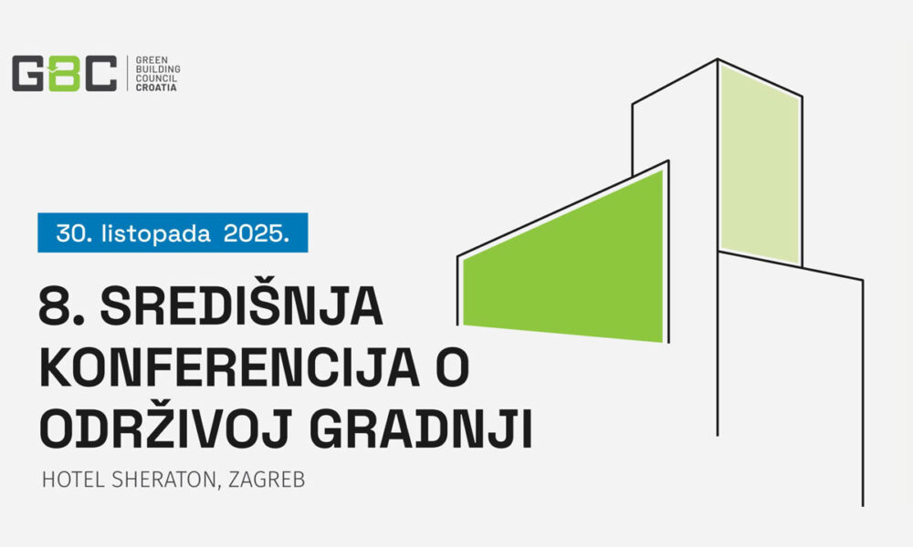 8. Središnja konferencija o održivoj gradnji / baner: GBC Croatia