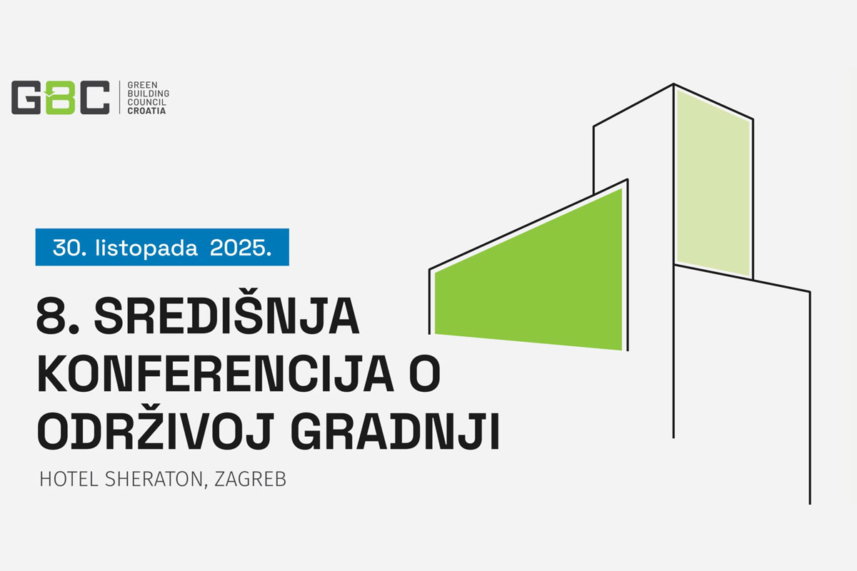 8. Središnja konferencija o održivoj gradnji / baner: GBC Croatia