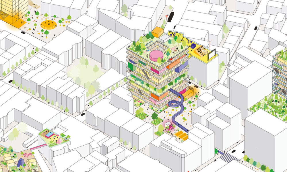Co-living Design Study / vizualizacija: MVRDV