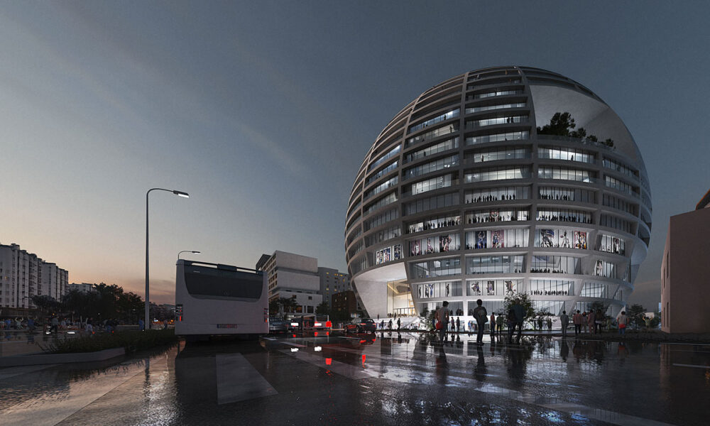 Grand Ballrom, eksterijer / render: MVRDV