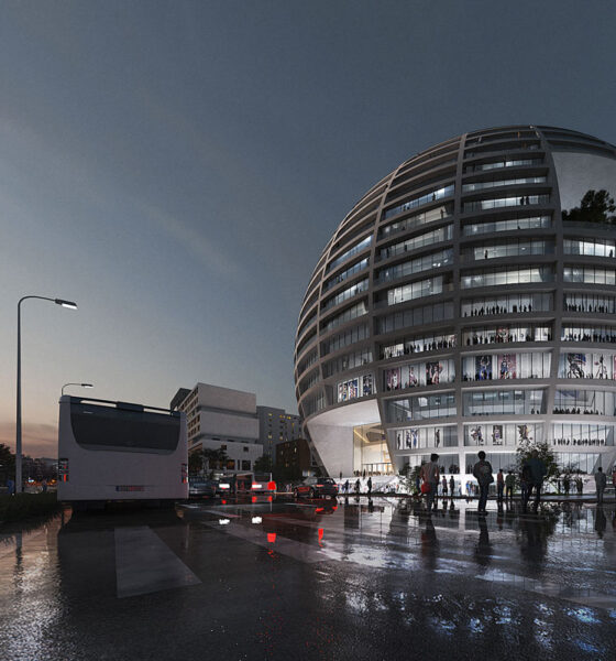Grand Ballrom, eksterijer / render: MVRDV
