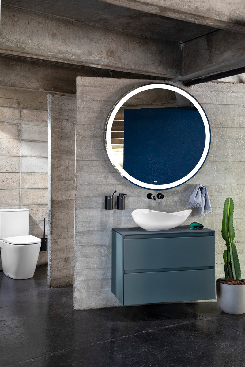 Ohtake: skulpturalna elegancija inspirirana prirodom i japanskom kulturom 3 Ohtake umivaonik u interijeru kupaonice / photo: ROCA