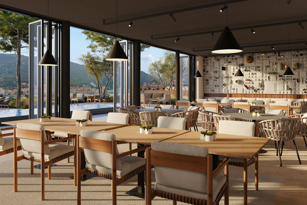 intervju: Dijana Vandekar - Tamo gdje prostor priča 5 Restoran Kanarija, Vis / autor projekta: Studio A38, Dijana Vandekar / 3D vizualizacija: Zvonimir Pavković