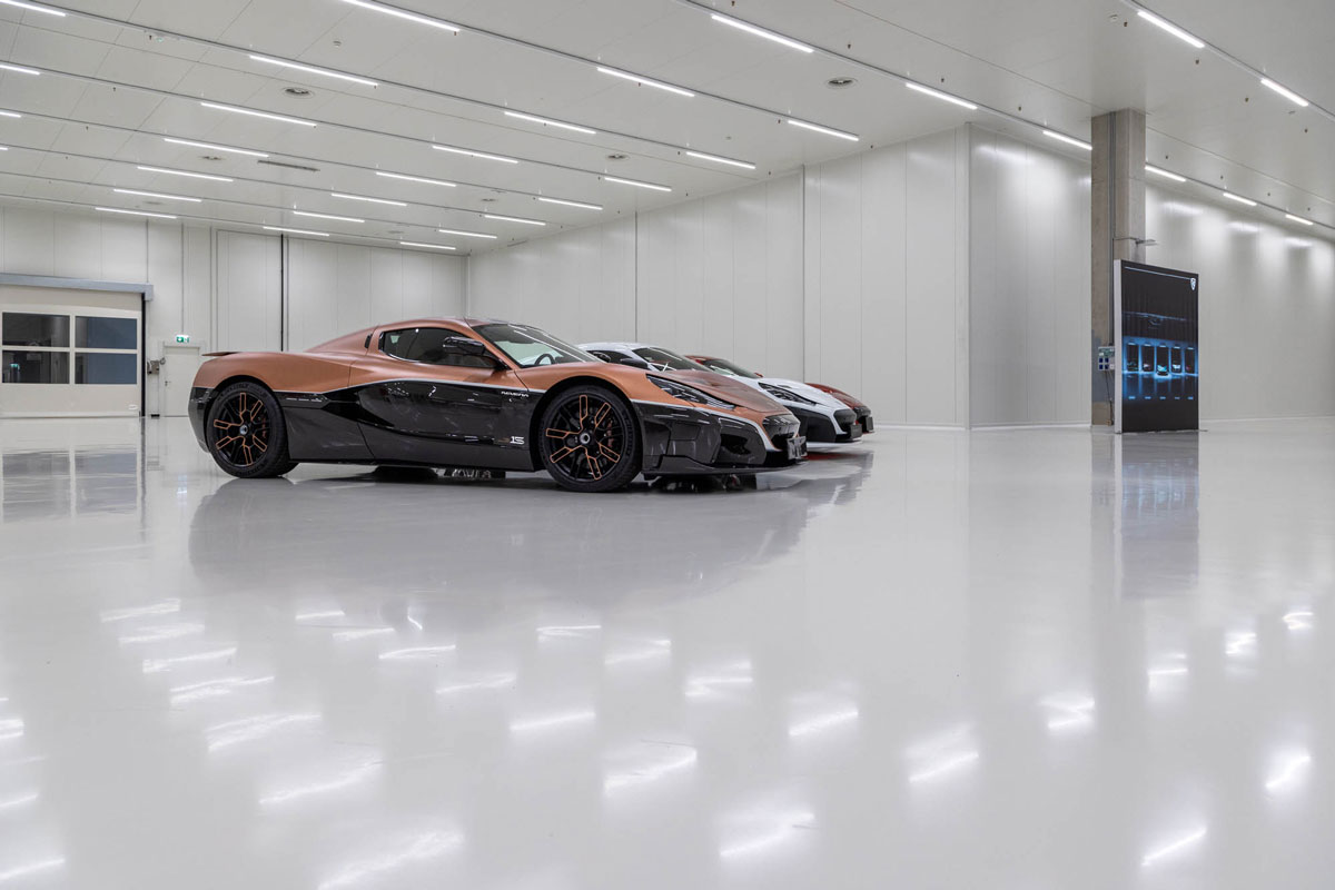 ESD podovi vrhunske kvalitete na RIMAC CAMPUSU 3 Elektroprovodljivi ESD podovi u RIMAC CAMPUSU / photo: Miljenko Hegedić