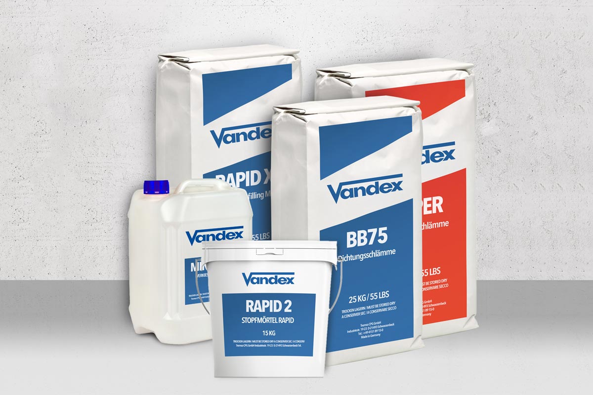 Europska renesansa s VANDEX hidroizolacijom 1 VANDEX proizvodi za hidroizolaciju / foto: TREMCO