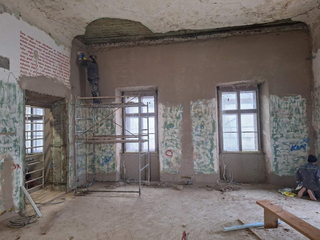 Primjer obnove barokne palače VOKR u Zagrebu 5 Interijer palače VOKR u Zagrebu tokom obnove / photo: ARP d.o.o.