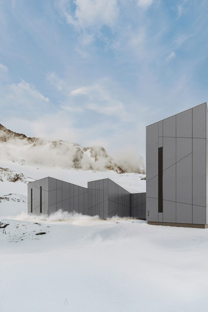 Fundermax Stellar kolekcija: arhitektura oblikovana svjetlom, teksturom i održivošću 2 Fundermax Stellar kolekcija u srebrnoj boji na objektu / foto: Fundermax