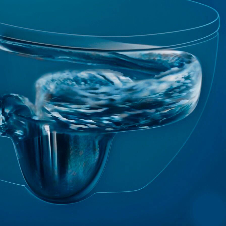Geberit - MASTERING WATER 4 MASTERING WATER Geberit TurboFlush ispiranje / photo: Geberit