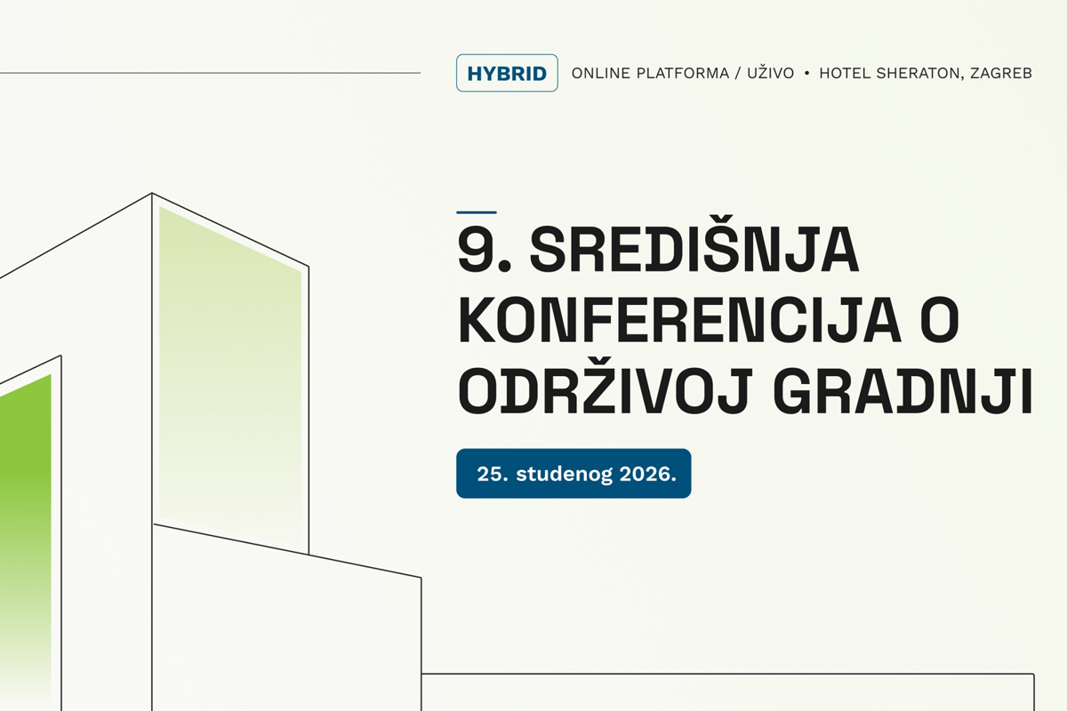 9. Središnja konferencija o održivoj gradnji 1 9. središnja konferencija o održivoj gradnji / baner: GBC