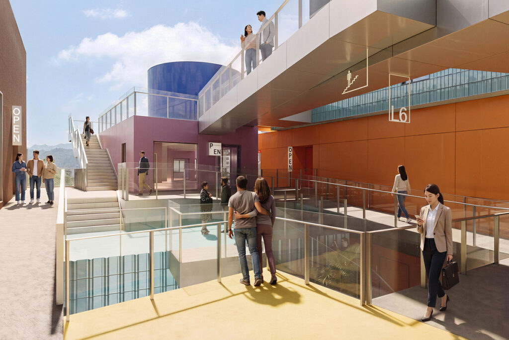 projekt: MVRDV - Art Village kao vertikalna reinterpretacija okolnog naselja 3 projekt: Art Village / autor projekta: MVRDV / 3D vizualizacija: MVRDV