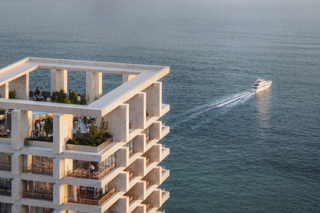 #projekt DUAS TOWERS - Tri bloka, dve funkcije 2 DUAS towers / 3D visualisation OKDRAW