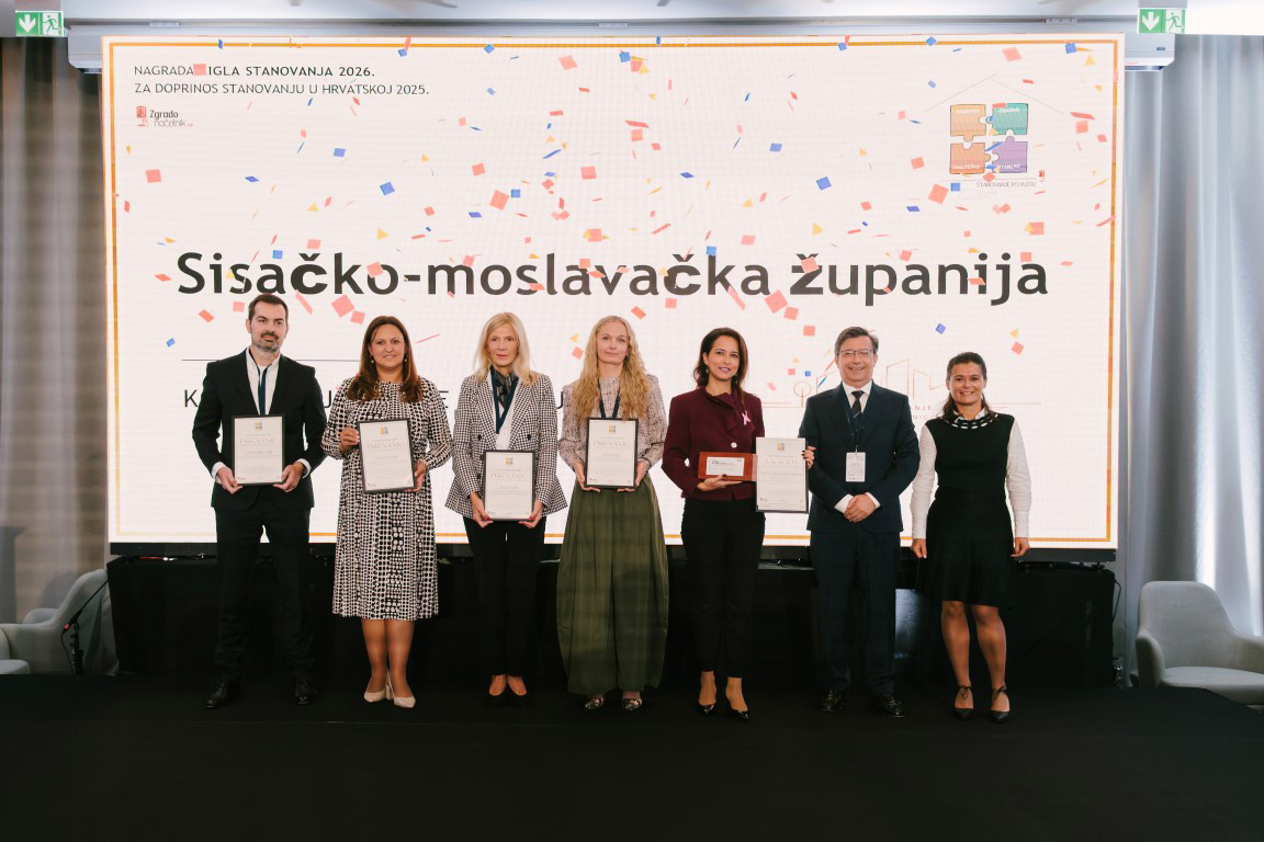 Dodijeljene nagrade CIGLA STANOVANJA 2026 2 Finalisti 1. kategorije / photo: Tamara Belošić i Udruga gradova u RH