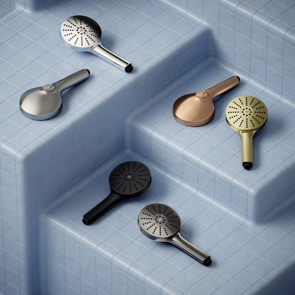 GROHE predstavlja tehnologiju tuširanja AquaBooster 7 Paleta boja ručnih tuševa GROHE Euphoria 120 / photo: GROHE