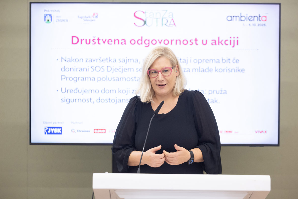 Na Zagrebačkom velesajmu otvorena Ambienta 2026 4 Iva Prpić, pomoćnica pročelnice Gradskog ureda za socijalnu zaštitu, zdravstvo, branitelje i osobe s invaliditetom / photo: Boris Ščitar